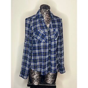 Express Plaid Women's Button Down Blouse Size XS